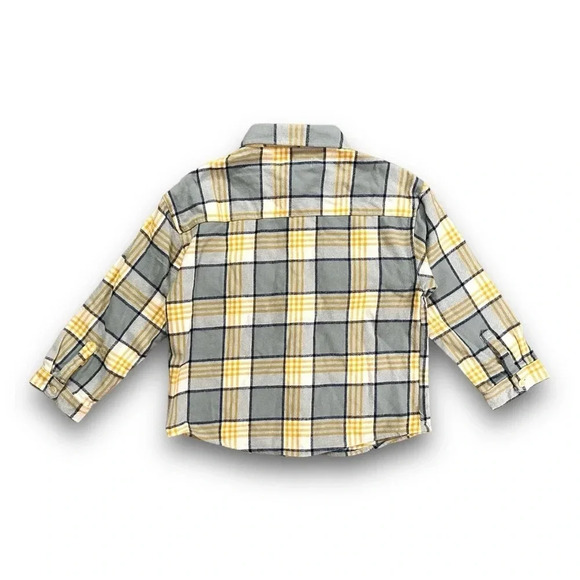 Zara | Flannel Button Down Shirt (4-5 yrs) 💛🩶 - Picture 3 of 4